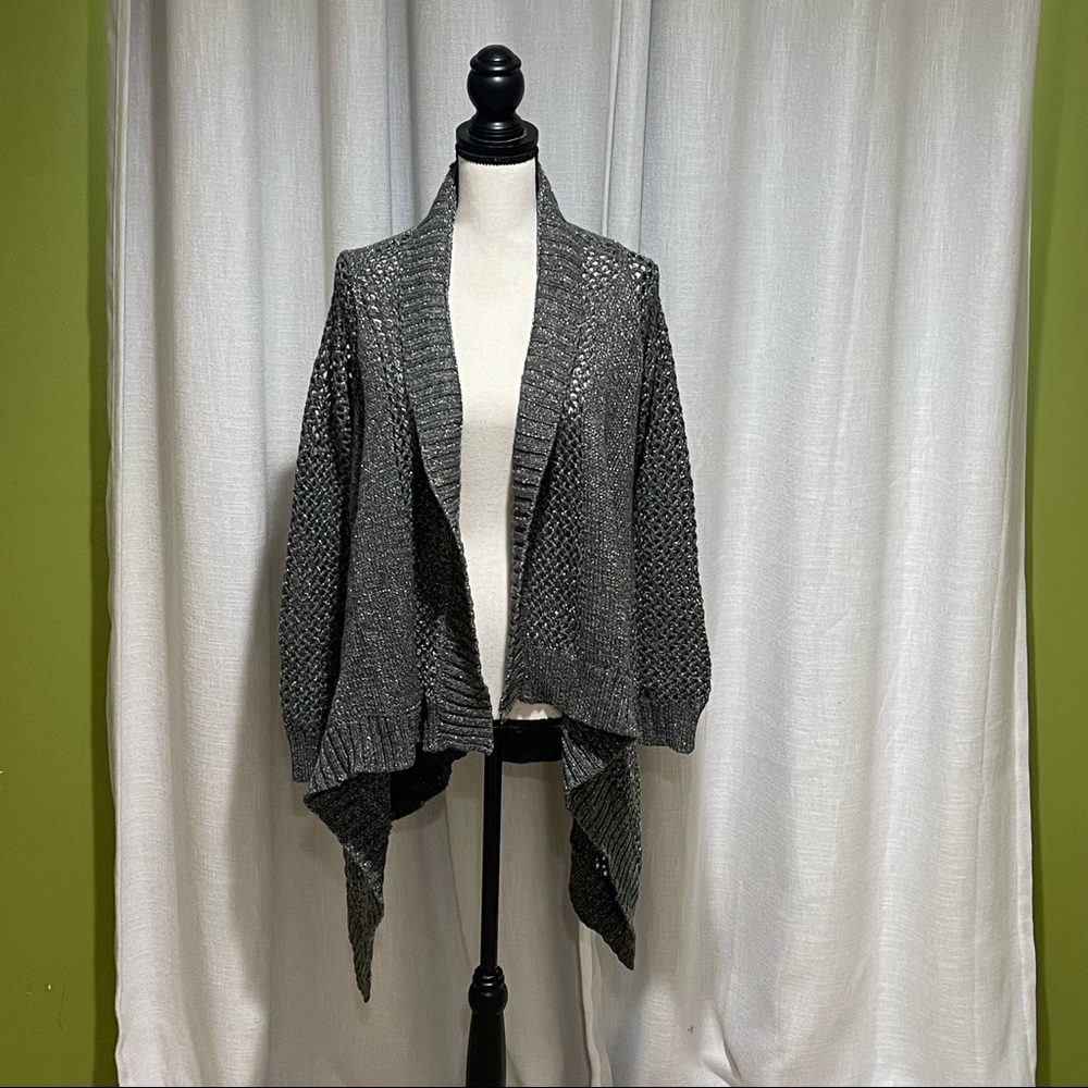 Rock & Republic long sleeve open shark bite cardigan sweater